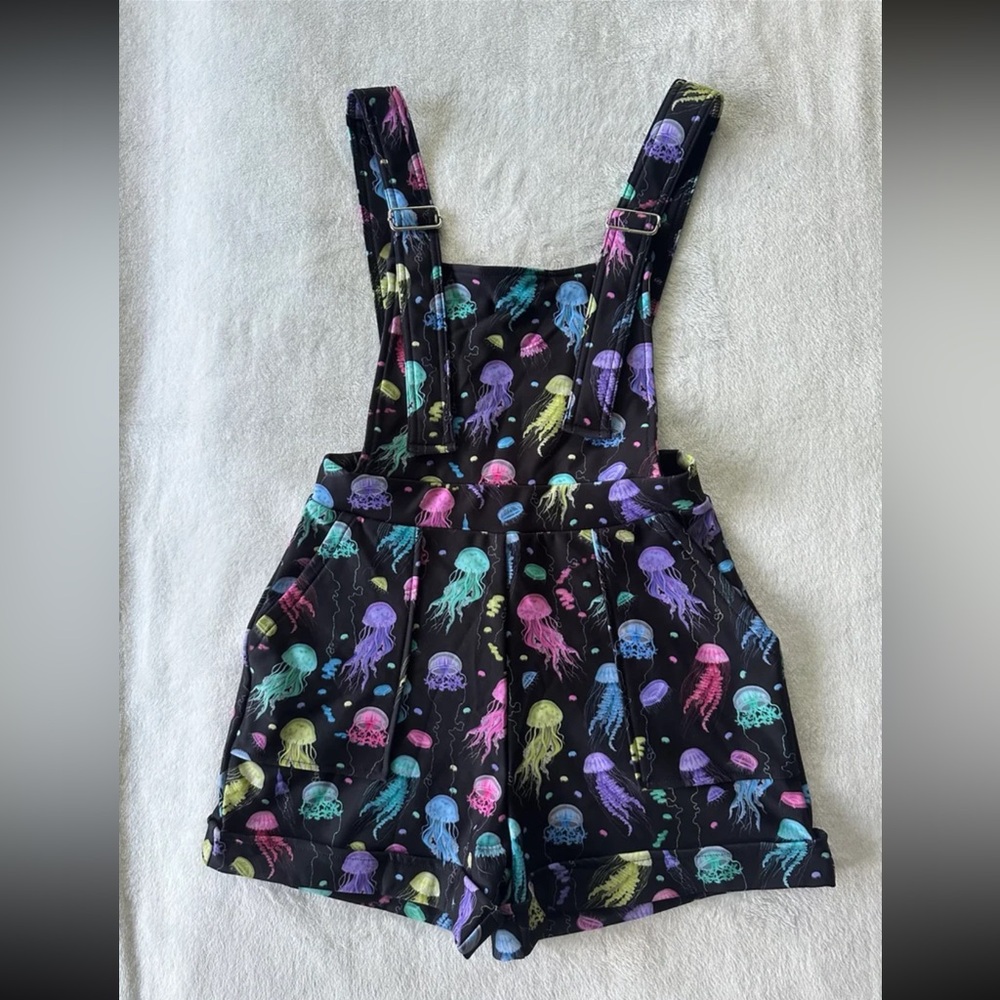 BLACKMILK SEA JELLIES SHORT OVERALLS NWT